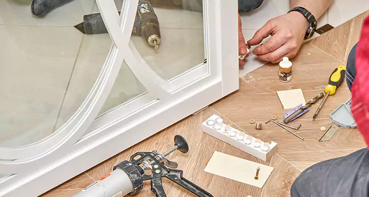 Interior Patio Door Casing Repair in Venice, FL